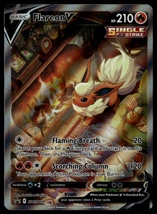 Flareon V #SWSH179 (NM, Flareon Premium Collection Box BSP)