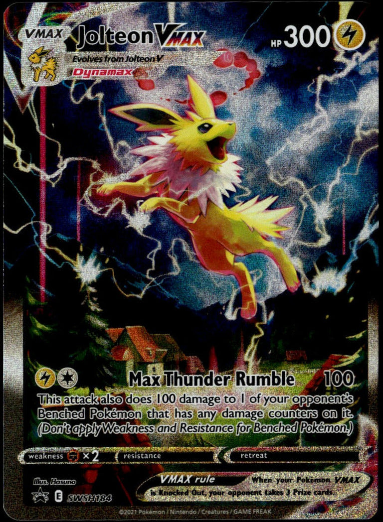 Jolteon VMAX #SWSH184 (NM, SWSH Black Star Promo)