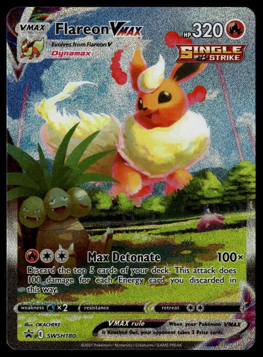 Flareon VMAX #SWSH180 (NM, Flareon VMAX Premium Collection Box BSP)