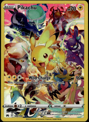 Pikachu #160/159 (NM, Crown Zenith)
