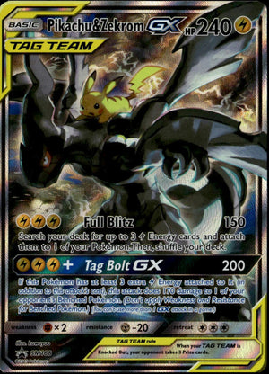 Pikachu & Zekrom GX #SM168 (LP+, S&M BSP)