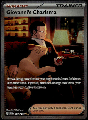 Giovanni's Charisma #204/165 (NM, Scarlet & Violet 151)