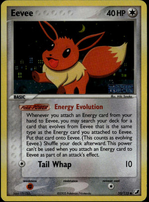 Eevee #55/115 (MP+ Binder Copy, Reverse Holo/Stamped, Unseen Forces)