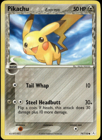 Pikachu #79/110 (LP+, Delta Species - Holon Phantoms)