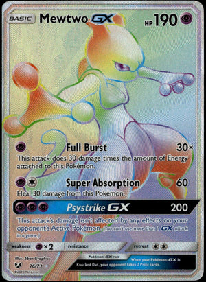 Mewtwo GX (Secret) #76/73 (NM, Shining Legends)