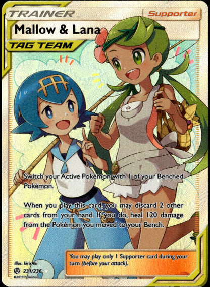 Mallow & Lana Tag Team #231/236 (NM, Cosmic Eclipse)