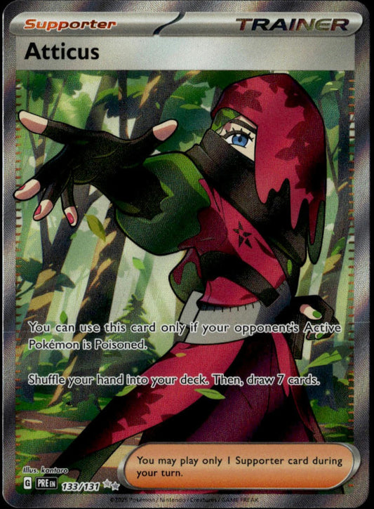 Atticus #133/131 (NM/M, Prismatic Evolutions)