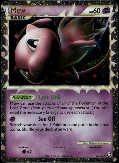 Mew Prime Holo #97/102 (LP+, Triumphant)