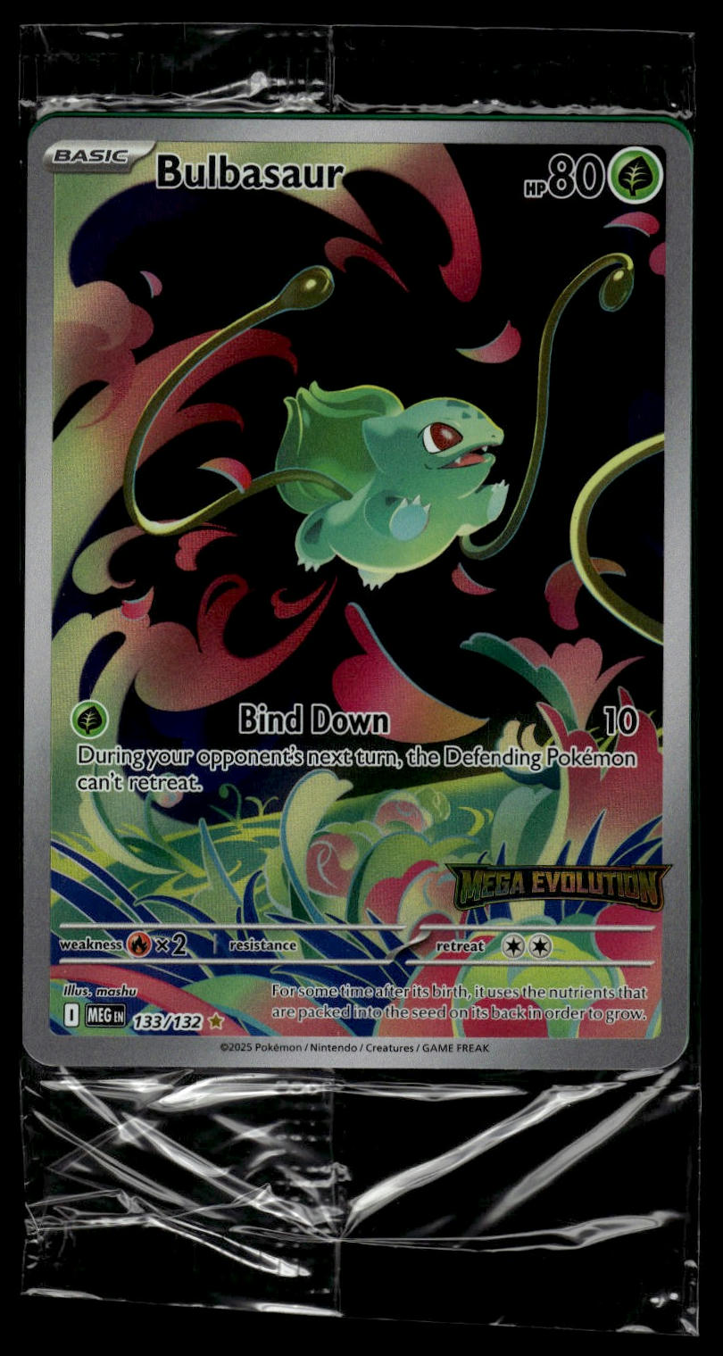 Bulbasaur #133/132 (NM/M, Sealed, Mega Evolutions ETB)