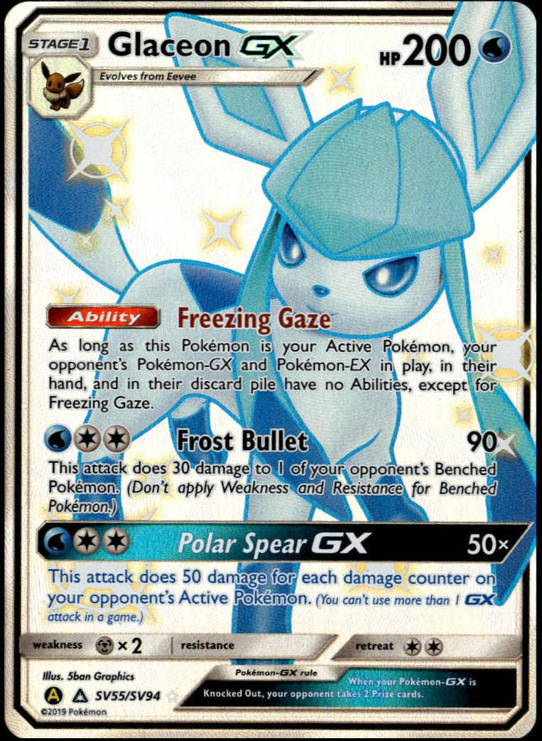 Glaceon GX #SV55/SV94 (NM/M, Hidden Fates)