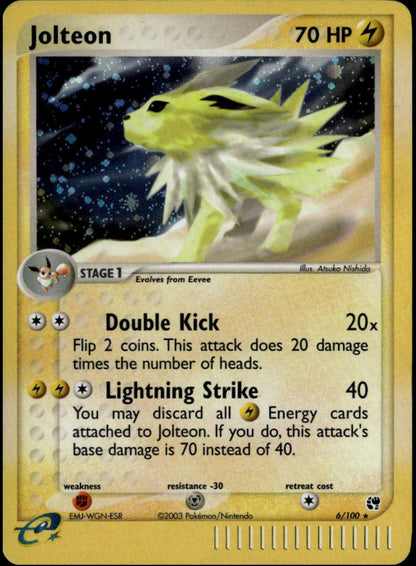 Jolteon Holo #6/100 (LP+, Sandstorm)