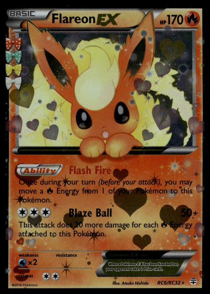 Flareon EX #RC6/RC32 (LP. Generations: Radiant Collection)