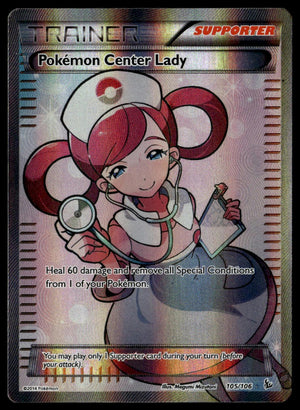 Pokemon Center Lady #105/106 (LP, XY Flashfire)