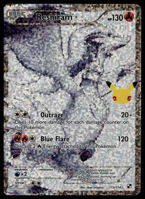 Reshiram #113/114 (NM, Pokemon Celebrations)