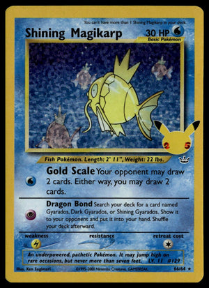Shining Magikarp #66/64 (NM, Pokemon Celebrations)