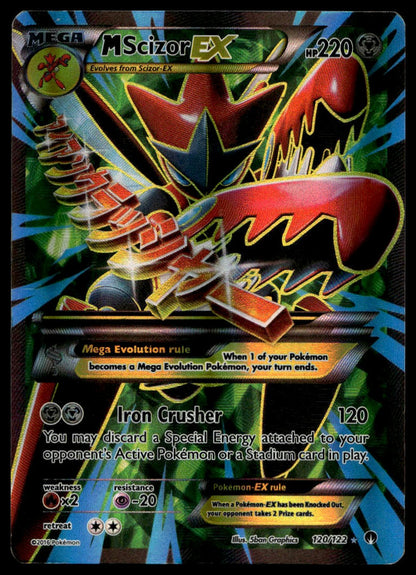 Mega Scizor EX #120/122 (LP-, XY Breakpoint)