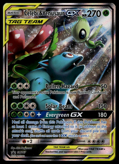 Celebi & Venusaur Tag Team GX #SM167 (NM, Sun & Moon BSP)