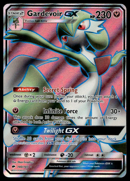 Gardevoir GX #140/147 (LP+, Burning Shadows)