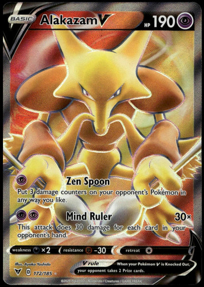 Alakazam V #172/185 (NM/M, Vivid Voltage)