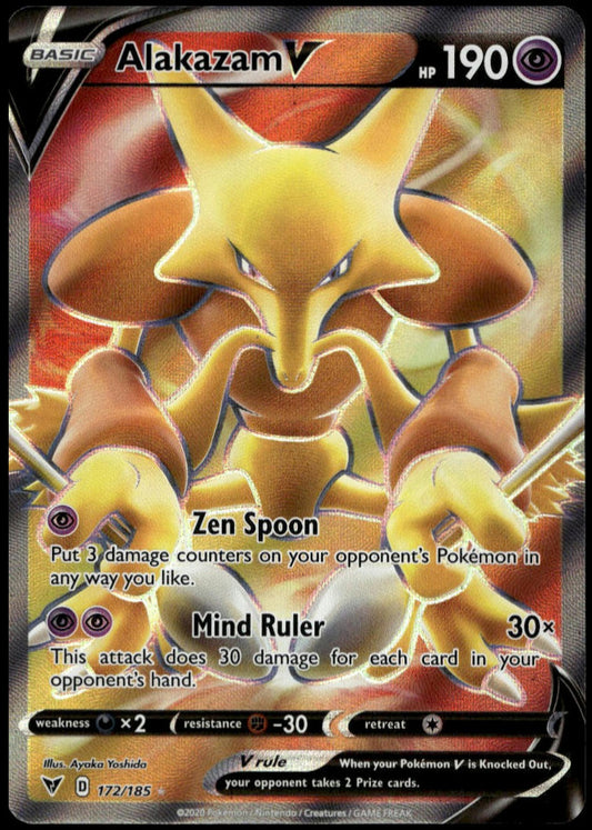 Alakazam V #172/185 (NM/M, Vivid Voltage)
