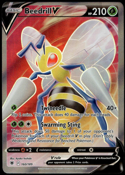 Beedrill V #160/189 (NM/M, Astral Radiance)