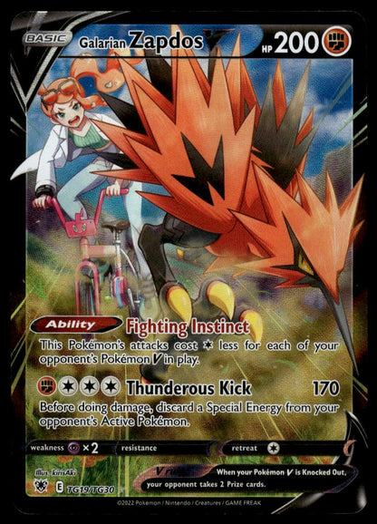 Galarian Zapdos V #TG19/TG30 (NM, Astral Radiance)