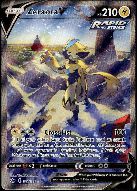 Zeraora V #166/198 (NM/M, Chilling Reign)