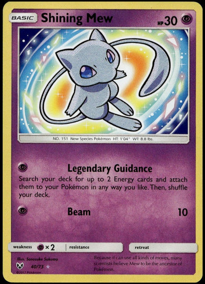 Shining Mew #40/73 (LP-/MP+, Shining Legends)