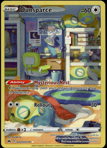Dunsparce #GG23/GG70 (NM/M, Crown Zenith)