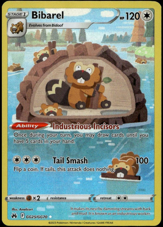 Bibarel #GG25/GG70 (NM/M, Crown Zenith)