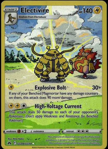 Electivire #GG08/GG70 (NM, Crown Zenith)