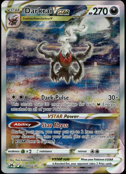 Darkrai VSTAR #GG50/GG70 (NM/M, Crown Zenith)