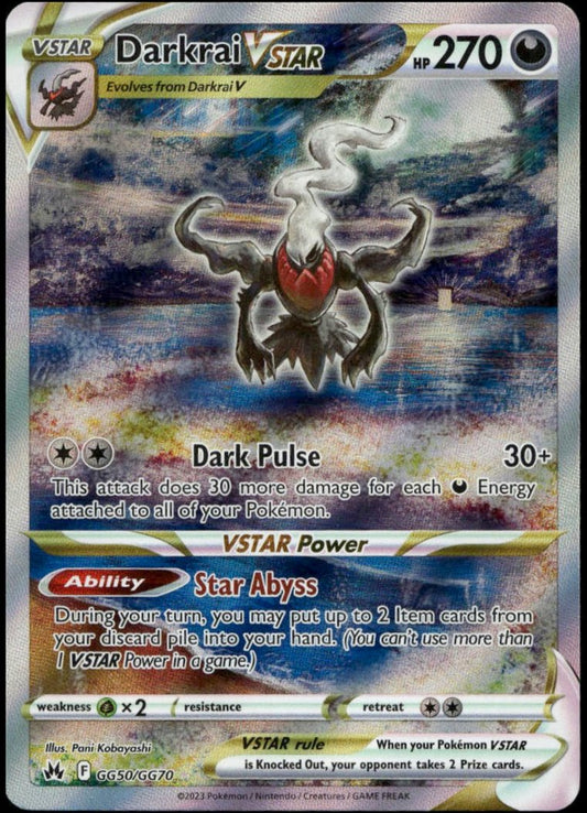 Darkrai VSTAR #GG50/GG70 (NM/M, Crown Zenith)