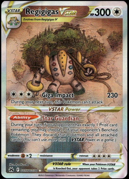 Regigigas VSTAR #GG55/GG70 (NM/M, Crown Zenith)