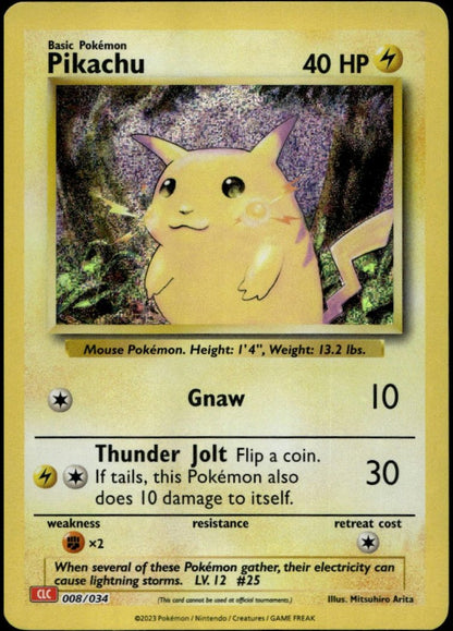 Pikachu Holo #008/034 (NM/M, CLC - Classic Collection)