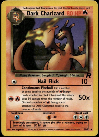 Dark Charizard #21/82 (LP, Team Rocket)
