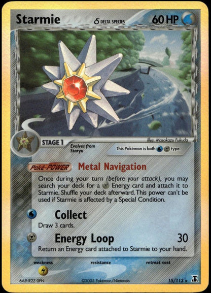 Starmie Holo #15/113 (NM-/LP+, Delta Species)