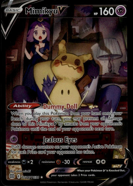 Mimikyu V #TG16/TG30 (NM/M, Brilliant Stars)
