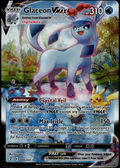 Glaceon VMAX #209/203 (NM/M, Evolving Skies)