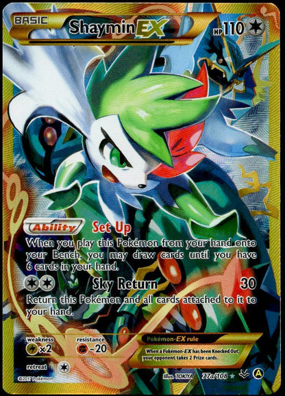 Shaymin EX #77a/108 (NM-, Alternate Art Promos)