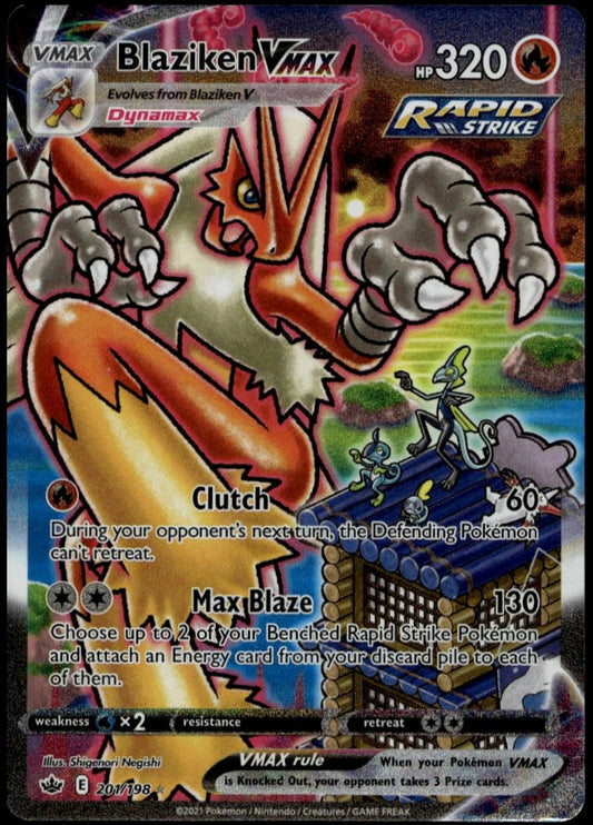 Blaziken VMAX #201/198 (NM-, Chilling Reign)
