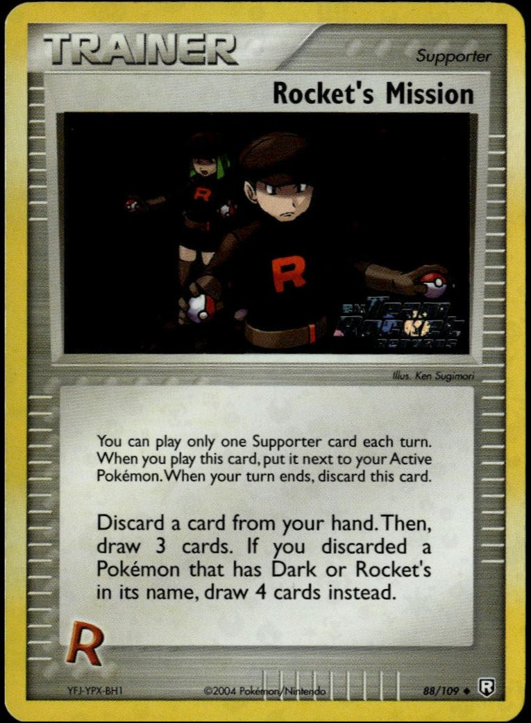 Rocket's Mission Stamped/Reverse Holo #88/109 (NM, Team Rocket Returns)