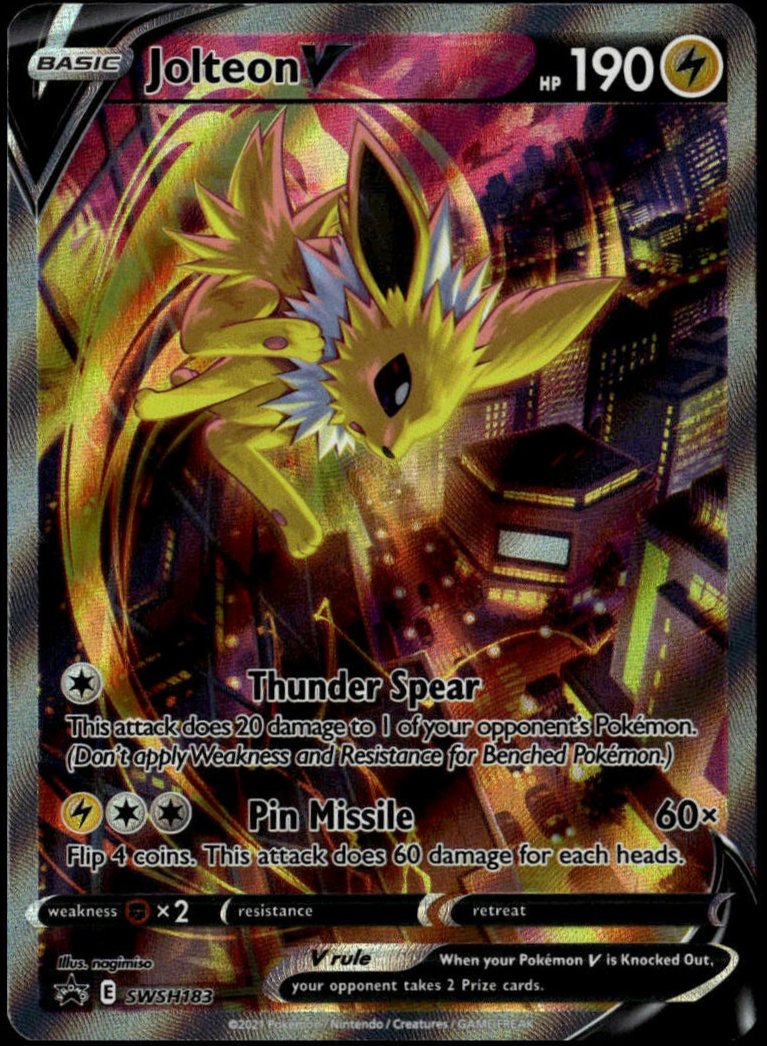 Jolteon V #SWSH183 (NM/M, SWSH Black Star Promo)