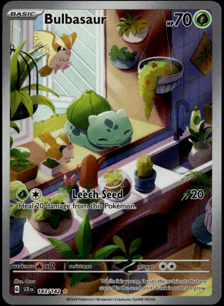 Bulbasaur #143/142 (NM/M, Stellar Crown)