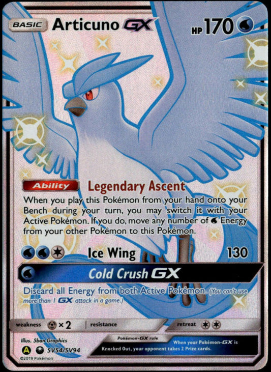 Articuno GX #SV54/SV94 (NM/M, Hidden Fates)