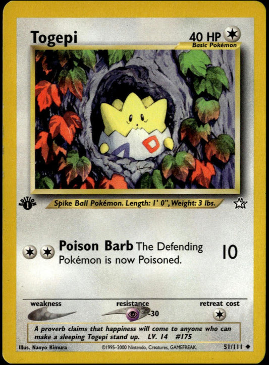 Togepi 1st Edition #51/111 (LP+, Neo Genesis)