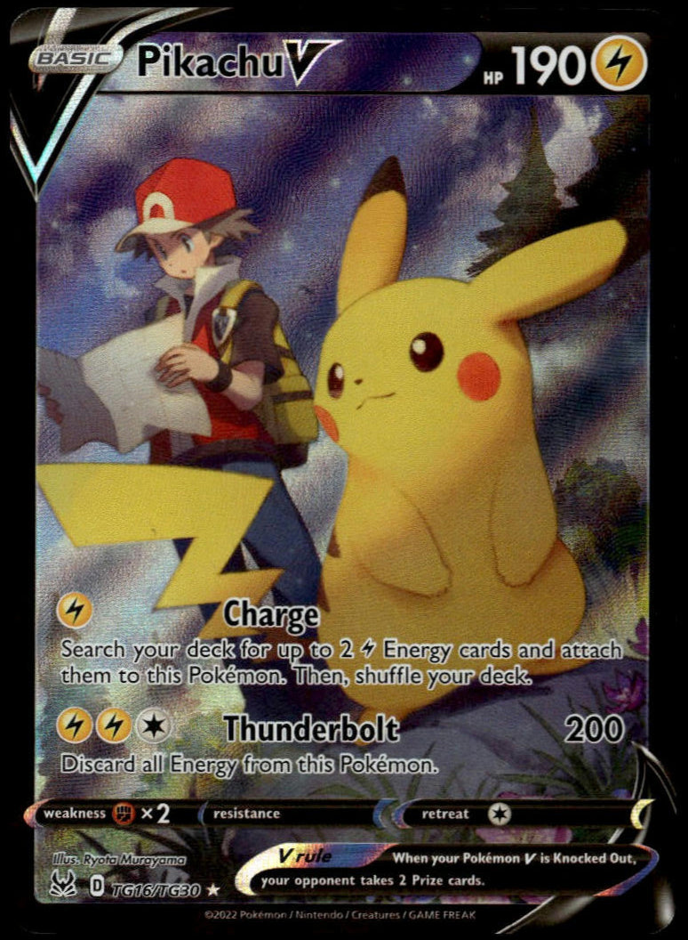 Pikachu V #TG16/TG30 (NM/M, Lost Origin)