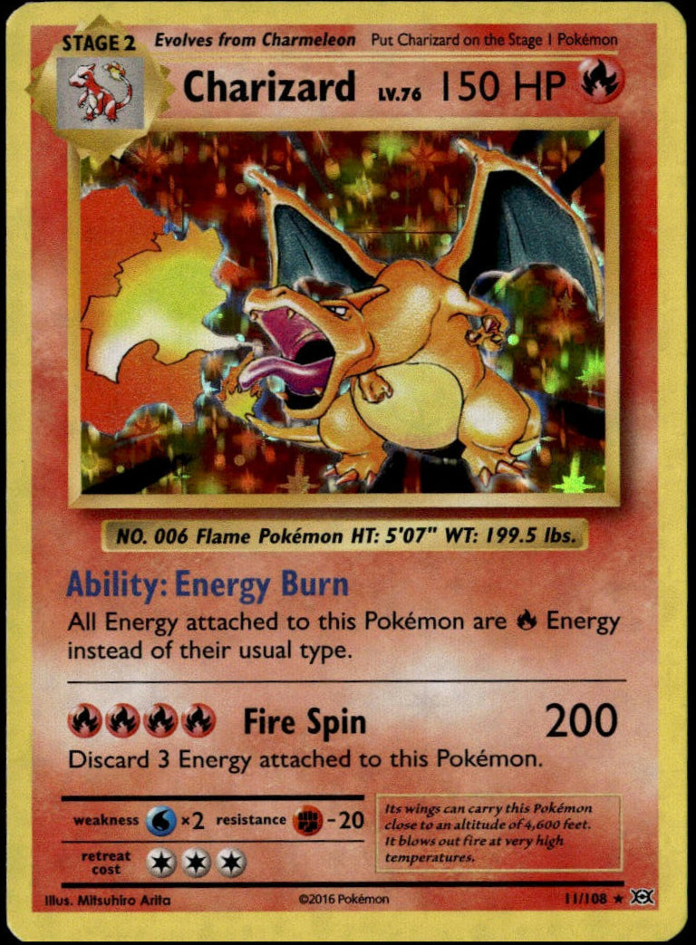 Charizard Holo #11/108 (NM, XY Evolutions)