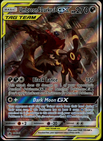 Umbreon & Darkrai GX #SM241 (NM-, Sun & Moon BSP)