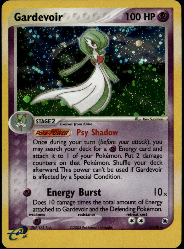 Gardevoir #7/109 (LP+, Holo w/swirl, Ruby & Sapphire)